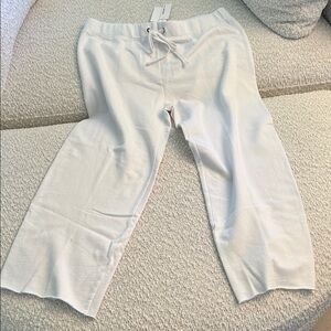 James Perse White Drawstring Pants
